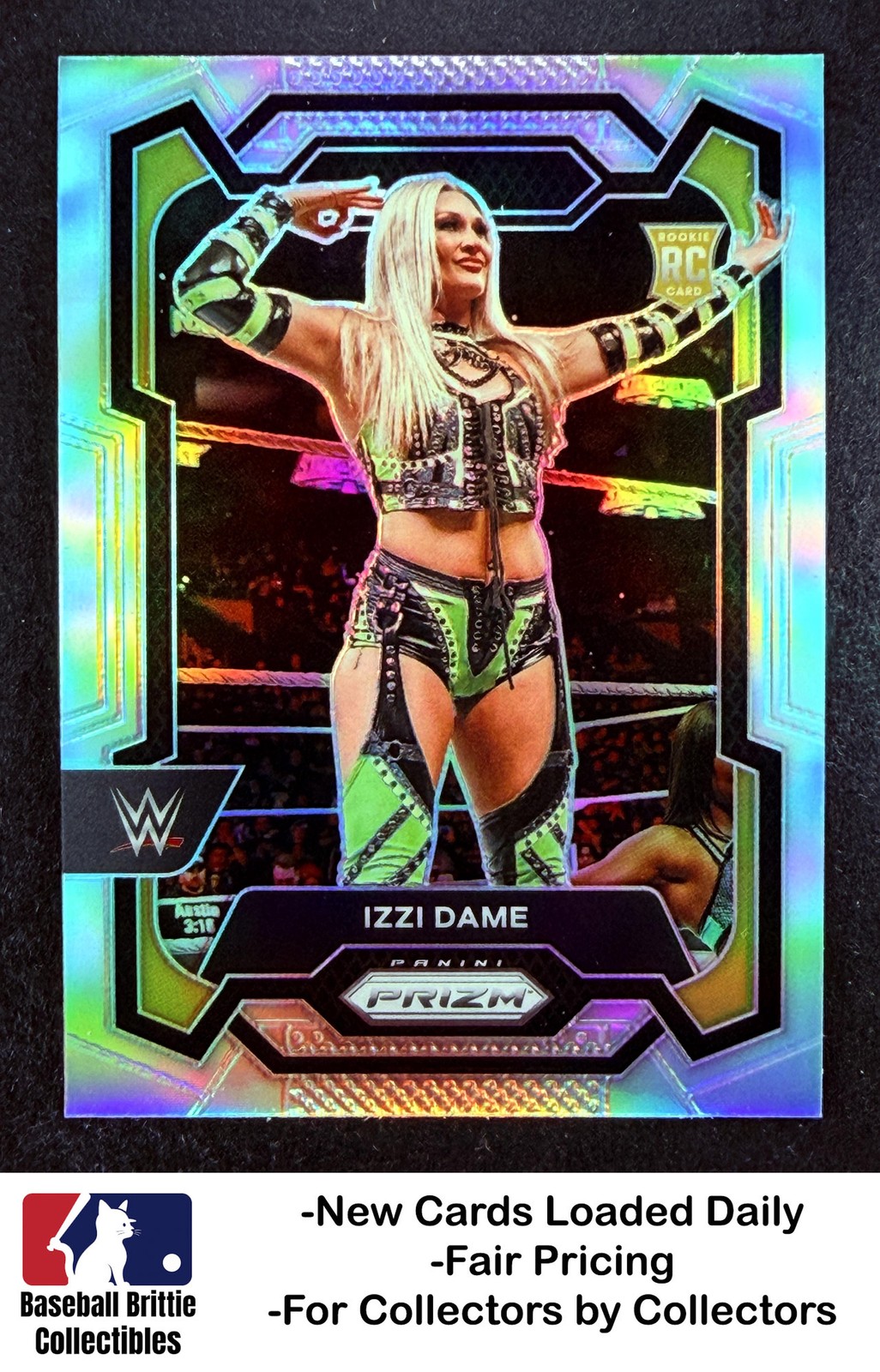 2024 Panini Prizm WWE #116 Izzi Dame Silver Prizms RC Rookie NXT
