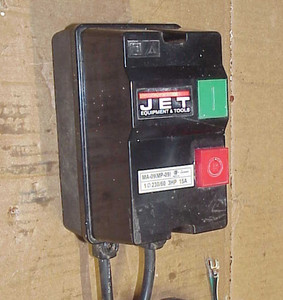 Used Jet 3 HP Motor Starter MA-09 (MP-09) 1 phase 230Vac 15A wood shop