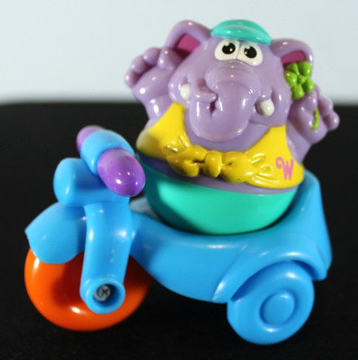 VTG Vintage Playskool Weebles Wobble Tricycle and Purple Elephant