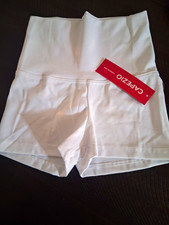 Capezio Girs s Solid White Dance Shorts CHM Nylon/Spandex Blended Fabric