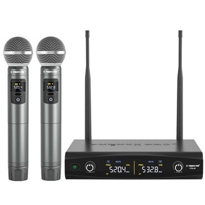 Phenyx Pro Wireless Microphone System, Metal 12.72'' x 14.02'' x 3.31'', Black 