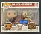 Funko POP The Rock And Mankind 2 Pack Vinyl Figures WWE Walmart Exclusive New