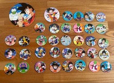 Dragon Ball Z Round Menko Large Set 35 Pieces Showa Retro