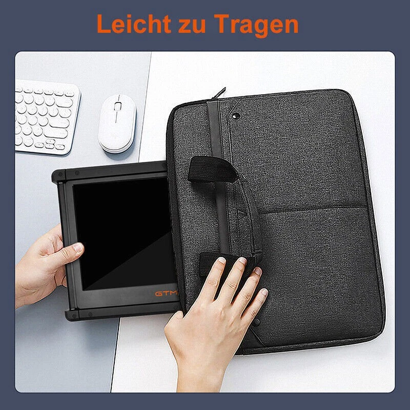 HD Dual Triple Tragbarer Monitor Extender Monitor Bildschirm für Laptop 13-17,3" - Bild 4 von 4