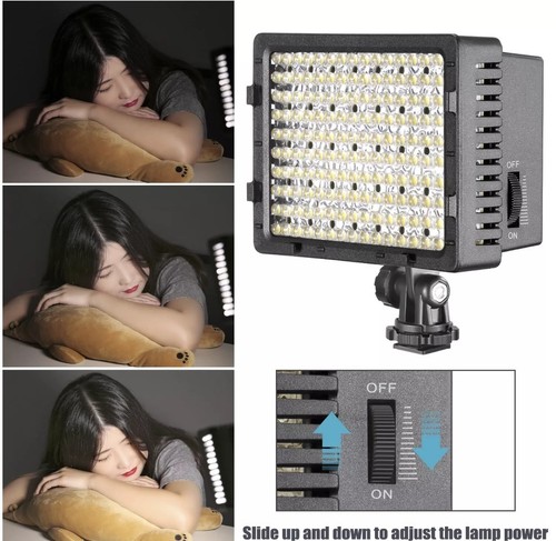 NEEWER 160 LED CN-160 Dimmable Ultra Haute Puissance Panneau Appareil Photo Numérique Lumière. - Photo 4 sur 8