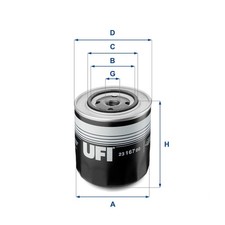 Oil filter fits IVECO DAILY I; VOLVO 850, S70, S80 I, V70 I, V70 II; ALFA ROMEO