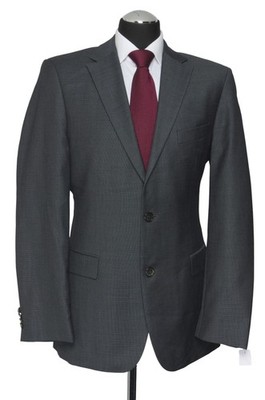 HUGO BOSS Sakko Jackett Pasini3 98 grau dunkelgrau Einreiher 2-Knopf wie Neu