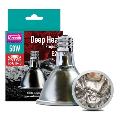 50 Watt Deep Heat Emitter For Reptile Enclosures Terrarium Warming Bulb