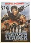 Michael Dudikoff 1954- autograph movie poster card 4"x5.5" Platoon Leader