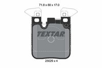 Textar Bremsbelagsatz, Scheibenbremse 2502902 FüR BMW