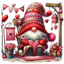 WUSARPLY Valentine's Day Diamond Painting Kits for Adults, Gnome YH001