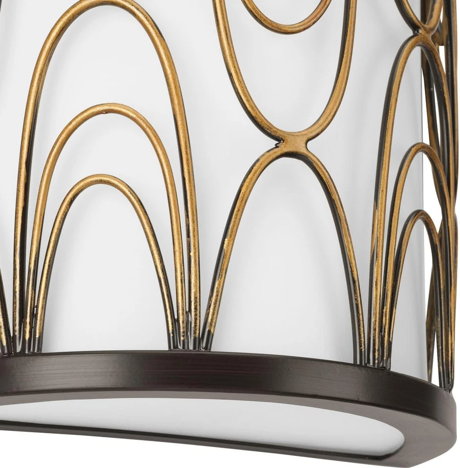 Aplique de pared Progress Lighting Cirrine 8 pulgadas 1 luz con vidrio blanco grabado Foto 2 de 4