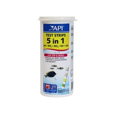 API 5-IN-1 TEST STRIPS Freshwater and Saltwater Aquarium Test Strip... Fast Ship