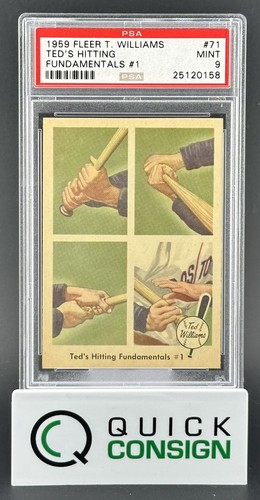 Ted's Hitting [Fundamentals #1] #71 1959 Fleer Ted Williams card