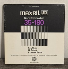 Maxell Sound Recording Reel to Reel Tape UD 35-180 Low Noise Hi-Output UNTESTED