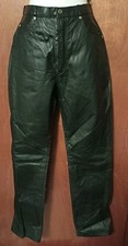 Wilsons Vintage Women's Leather Pants Size 10 Biker Black