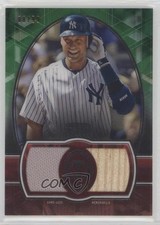 2019 Topps Tribute Single Player Dual Relics Green /99 Derek Jeter HOF 5m1