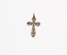 Antikes silbernes Brustkreuz, Feingehalt 84. Original. Zarenzeitliches Russland