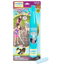 Walkie Chalk Stand-up Sidewalk Chalk Holder Accessible Playground Fun Teal Blue