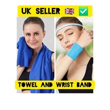 Gym Cooling Towel & Wrist Band Sports Fitness Running Workout Sweat Control