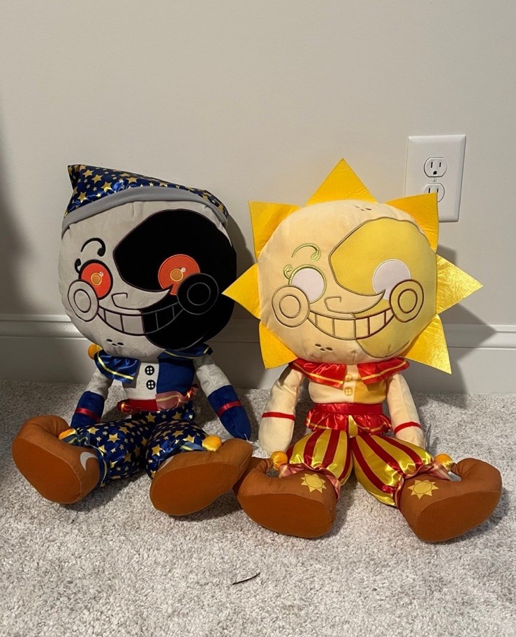 Peluches jumbo FNAF Security Breach Sun and Moon