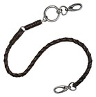 Harley-Davidson Men's Ride Free 25 inch Braided Leather Wallet Chain - Brown