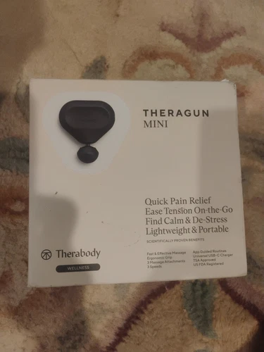 New Black Therabody Theragun Mini Massager Portable Percussion Massage