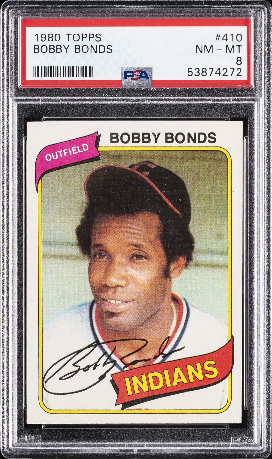 1980 TOPPS #410 BOBBY BONDS PSA 8