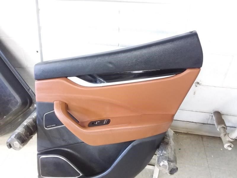2018 MASERATI LEVANTE Passenger Right Side Rear Interior Trim Panel Black/Brown 