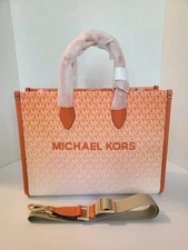 MICHAEL KORS MIRELLA EAST WEST TOTE SATCHEL OMBRÉ  14×10 3/4×5