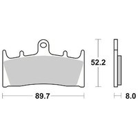BeläGe Bremse SBS 686 HF Kawasaki ZRX R 1200 2001 2008