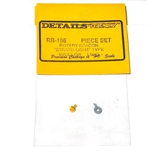 Details West RB-106 Rotary Beacon w/ Cored Lens - Roof Mount HO Scale