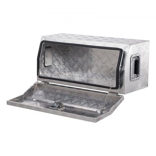30"x13"x13" Heavy Duty Aluminum Truck Bed Tool Box for Pickup RV Silver - Picture 10 of 10