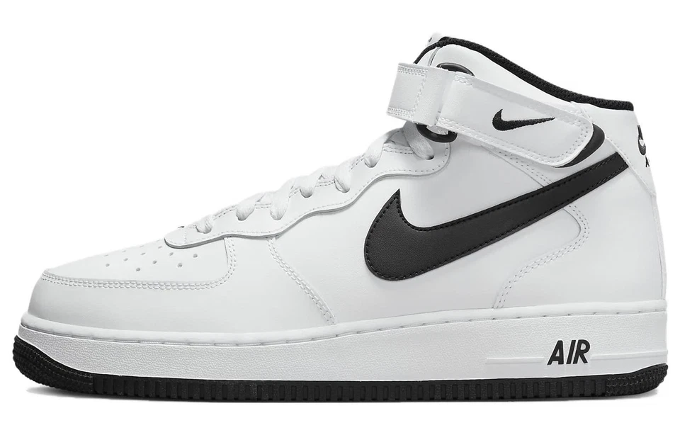 Size 7 - Nike‎ Air Force 1 Mid \'07 White Black 2018 NIKE AIR FORCE 1  main image 4