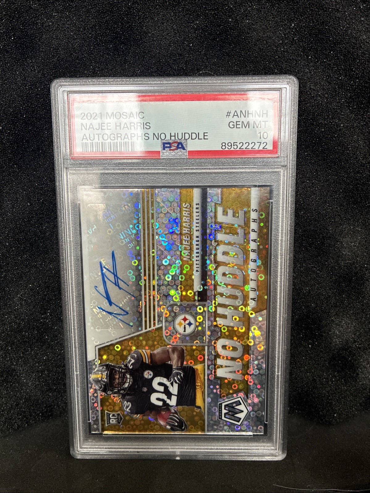 Najee Harris Panini Mosaic Autographs No Huddle #ANHNH Base