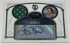 2006-07 LARRY BIRD BOWMAN STERLING GAME USED RELIC AUTO !!!