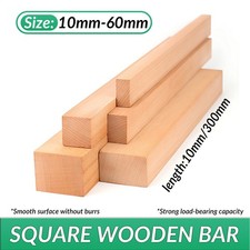 Beech Square Wooden Bar Wood Stick Strips Model DIY Handmade Crafts Art Supplies