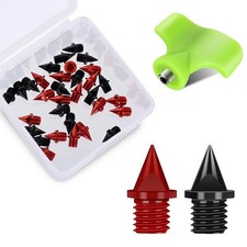 1/4 Inch Carbon Steel Track Spikes, 32 Pieces Lighter Weight Spikes Track Sho...