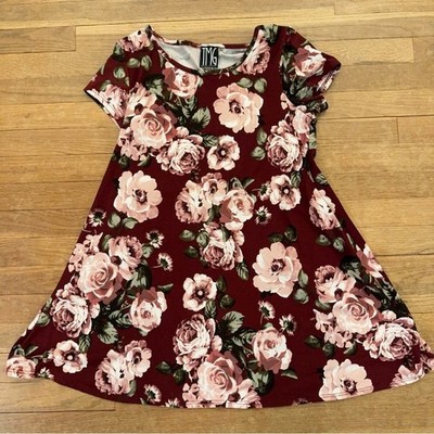 TMG New York Women's Floral Short Sleeve Mini Dress - Size 4 b89