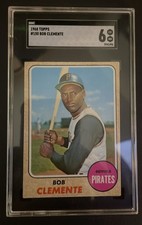 1968 Topps - Roberto (Bob) Clemente #150 SGC 6 EX, NM
