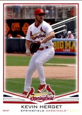 2017 Springfield Cardinals Grandstand 15 Kevin Herget Park Ridge New Jersey Card