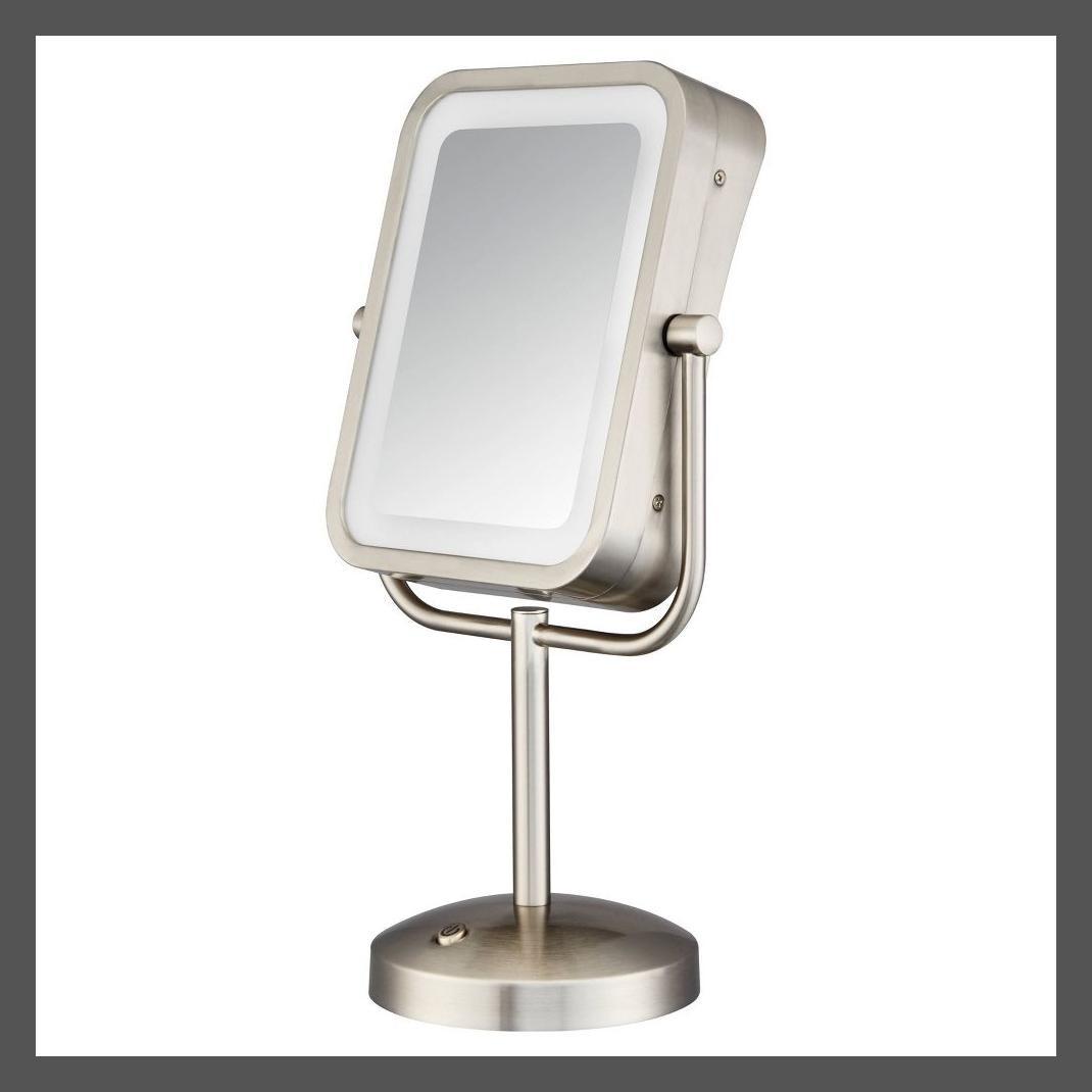 Зеркало для макияжа со светодиодной подсветкой Conair — серебристое