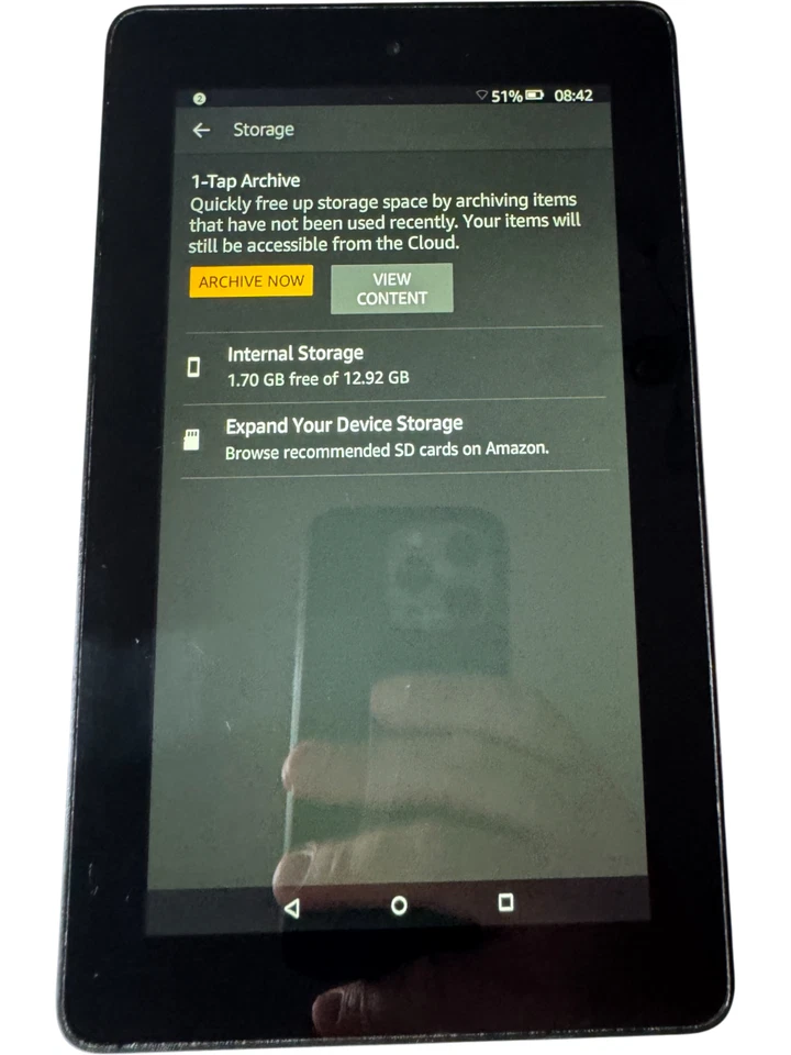 Amazon Fire 7 Tablet 5th Gen 16GB WiFi 7" Black – Great for Apps/Movies - Image 2 of 4