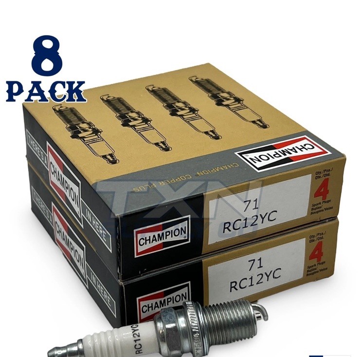 Champion 71 Copper Spark Plug 71S 71G RC12YC - 8 Pack
