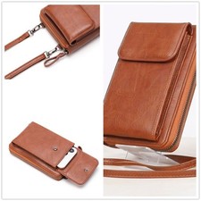 Phone Luxury Women/Girl Leather Zipper Card Crossbody Wallet Purse Phone Case