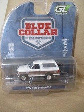 Greenlight  1993 Ford Bronco XLT White & Brown  1:64 Diecast w/Rubber Tires