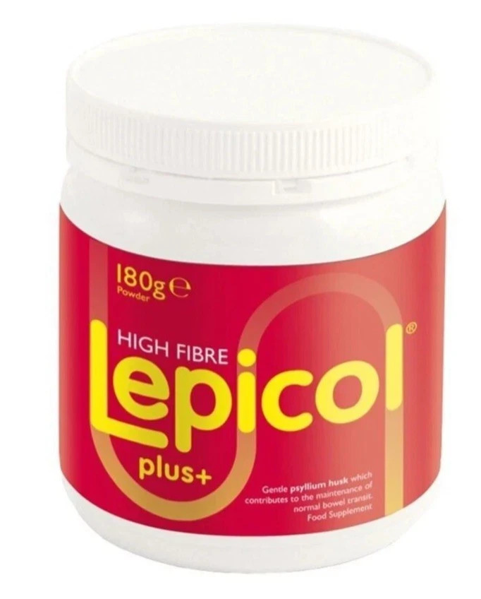 LEPICOL Plus Digestive Enzymes High Fibre Powder 180g Probiotic Supplement, 2027