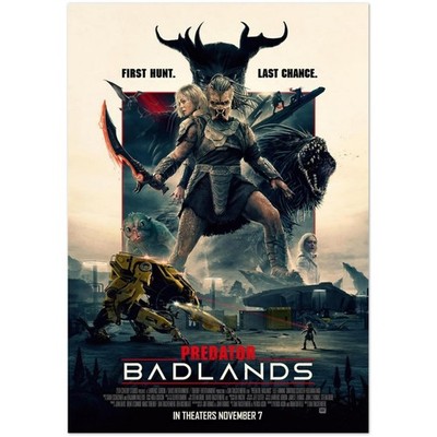 Predator Badlands Movie Poster In Theaters November 7 2025 Sci Fi Art