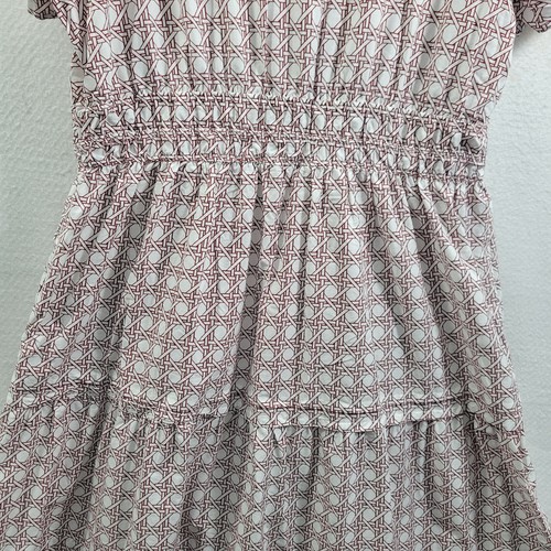 Anthropologie Somerset Women's Red Geometric Print Layered Maxi Dress Size 2X - Picture 9 of 11