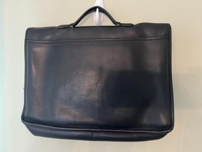 バッグ Old Coach Lexington Leather Brief Case Vintage Coach Lexington Briefcase Black Leather Messenger Laptop